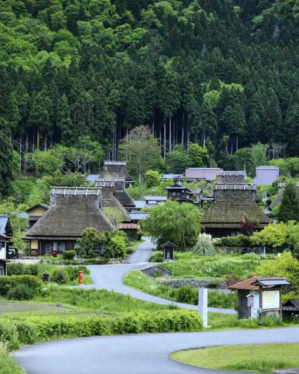 Thatched roofs at Miyama Kayabuki-no-Sato